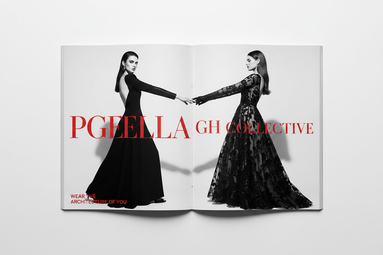 PGEELLA & GH COLLECTIVE – Red Text Editorial